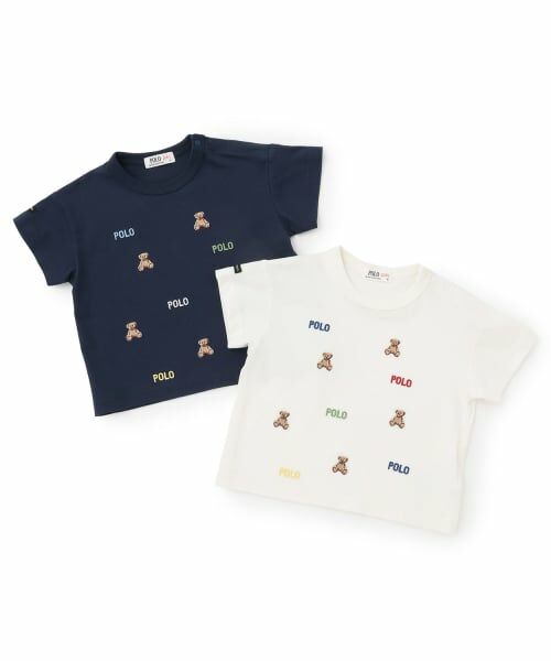 petit main / プティマイン Tシャツ | 【POLO BCS】くま刺しゅう半袖Tシャツ | 詳細18