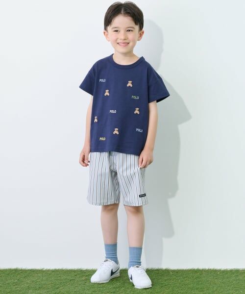 petit main / プティマイン Tシャツ | 【POLO BCS】くま刺しゅう半袖Tシャツ | 詳細4