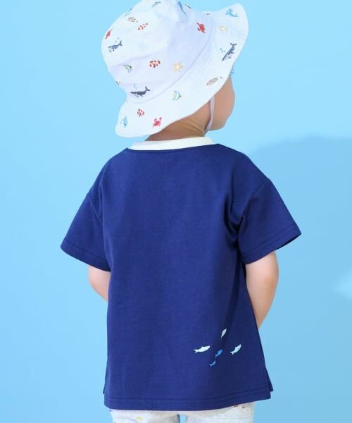 petit main / プティマイン Tシャツ | 【接触冷感】海のいきものアップリケ半袖Tシャツ | 詳細13