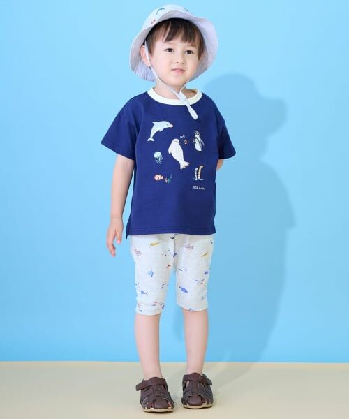 petit main / プティマイン Tシャツ | 【接触冷感】海のいきものアップリケ半袖Tシャツ | 詳細14