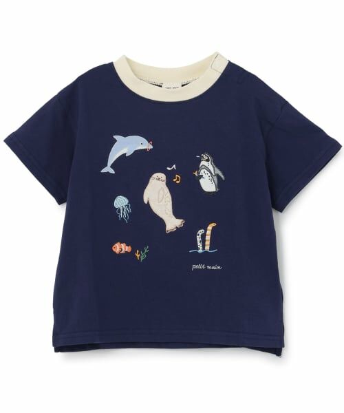 petit main / プティマイン Tシャツ | 【接触冷感】海のいきものアップリケ半袖Tシャツ | 詳細19