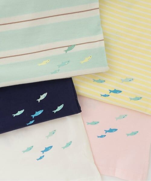 petit main / プティマイン Tシャツ | 【接触冷感】海のいきものアップリケ半袖Tシャツ | 詳細8