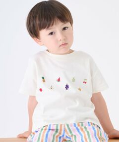 petit main / プティマイン Tシャツ | 【接触冷感】前後で着れる2WAY半袖Tシャツ