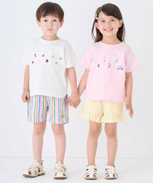 petit main / プティマイン Tシャツ | 【接触冷感】前後で着れる2WAY半袖Tシャツ | 詳細6