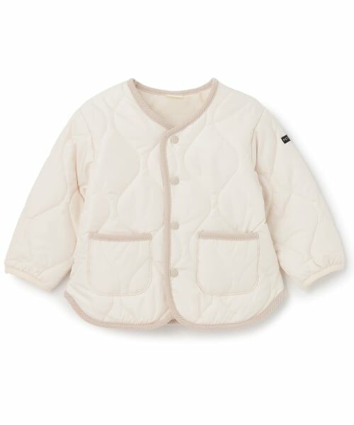 petit main / プティマイン ブルゾン | 【予約商品】【GOODPRICE/撥水加工】キルティングジャケット(アイボリー)
