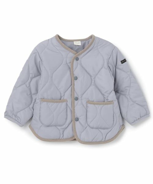 petit main / プティマイン ブルゾン | 【予約商品】【GOODPRICE/撥水加工】キルティングジャケット(ブルー グリーン)