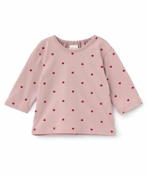 petit main / プティマイン ベビー・キッズウエア | 【プティプラ】長袖Tシャツ(ピンク)