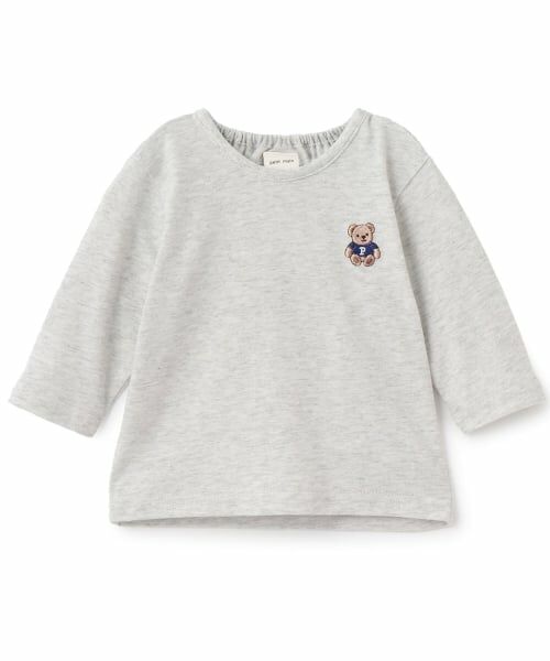 petit main / プティマイン ベビー・キッズウエア | 【プティプラ】長袖Tシャツ(シロ杢)