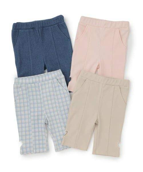 petit main / プティマイン その他パンツ | 【接触冷感】7分丈ハートカットワークパンツ | 詳細12