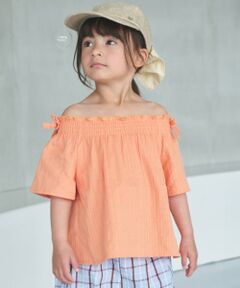 petit main / プティマイン その他トップス | 【藤本美貴コラボ】シャーリング2WAYチュニック