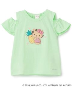 petit main / プティマイン Tシャツ | 【サンリオキャラクターズ/冷感】肩あきグラフィック半袖Tシャツ