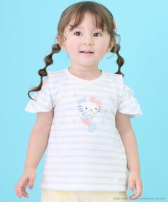 petit main / プティマイン Tシャツ | 【サンリオキャラクターズ/冷感】肩あきグラフィック半袖Tシャツ
