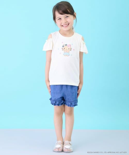 petit main / プティマイン Tシャツ | 【サンリオキャラクターズ/冷感】肩あきグラフィック半袖Tシャツ | 詳細2