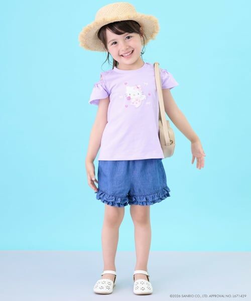 petit main / プティマイン Tシャツ | 【サンリオキャラクターズ/冷感】肩あきグラフィック半袖Tシャツ | 詳細7