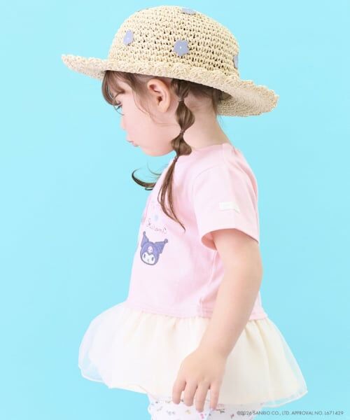 petit main / プティマイン Tシャツ | 【サンリオキャラクターズ/冷感】チュールドッキング半袖Tシャツ | 詳細1