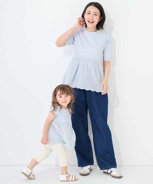 petit main / プティマイン Tシャツ | 【接触冷感】レースドッキングT | 詳細3