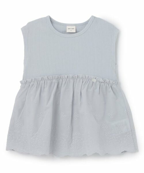 petit main / プティマイン Tシャツ | 【接触冷感】レースドッキングT | 詳細4