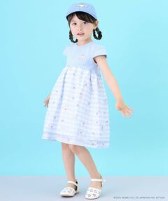 petit main / プティマイン ミニ丈・ひざ丈ワンピース | 【サンリオキャラクターズ/冷感】布帛ドッキング半袖ワンピース