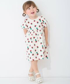 petit main / プティマイン ミニ丈・ひざ丈ワンピース | 【GOODPRICE】カット総柄ワンピース