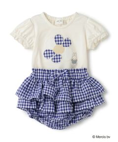 petit main / プティマイン ベビー・キッズウエア | 【miffy】お花アップリケセットアップ