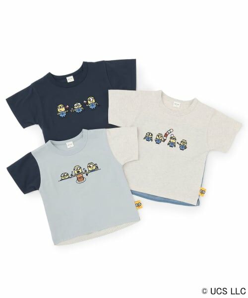 petit main / プティマイン Tシャツ | 【ミニオン】布帛切り替え半袖Tシャツ | 詳細17