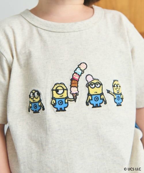 petit main / プティマイン Tシャツ | 【ミニオン】布帛切り替え半袖Tシャツ | 詳細2