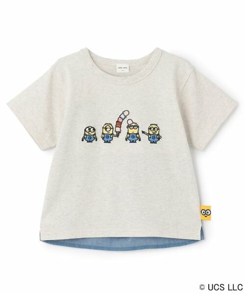 petit main / プティマイン Tシャツ | 【ミニオン】布帛切り替え半袖Tシャツ | 詳細5