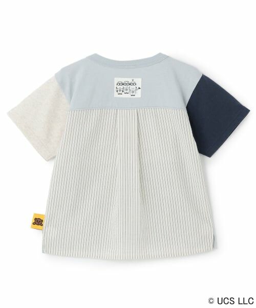 petit main / プティマイン Tシャツ | 【ミニオン】布帛切り替え半袖Tシャツ | 詳細9