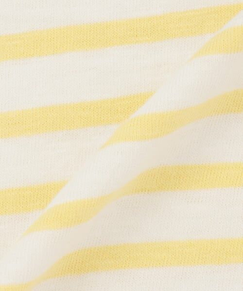 petit main / プティマイン Tシャツ | 【ミニオン】夏あそびスラブボーダー半袖Tシャツ | 詳細6