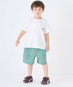petit main / プティマイン ショート・ハーフ・半端丈パンツ | 【ELEPHANT】布帛柄ショートパンツ
