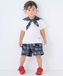 petit main / プティマイン ショート・ハーフ・半端丈パンツ | 【ELEPHANT】布帛柄ショートパンツ