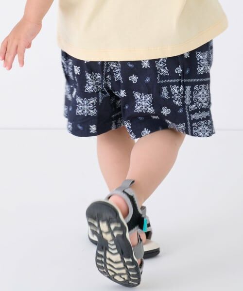 petit main / プティマイン ショート・ハーフ・半端丈パンツ | 【ELEPHANT】布帛柄ショートパンツ | 詳細3