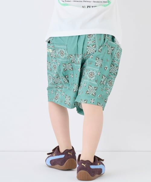 petit main / プティマイン ショート・ハーフ・半端丈パンツ | 【ELEPHANT】布帛柄ショートパンツ | 詳細5