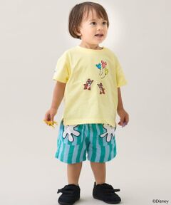 petit main / プティマイン ショート・ハーフ・半端丈パンツ | 【Disney】総柄ハーフパンツ