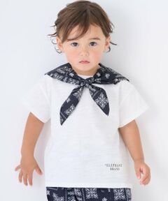 petit main / プティマイン Tシャツ | 【ELEPHANT】セーラー衿取り外し半袖Tシャツ