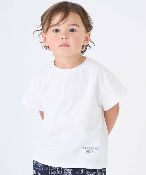 petit main / プティマイン Tシャツ | 【ELEPHANT】セーラー衿取り外し半袖Tシャツ | 詳細3