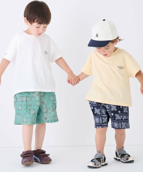 petit main / プティマイン Tシャツ | 【ELEPHANT/リンク】ゆるシルエットKIDS半袖Tシャツ | 詳細4