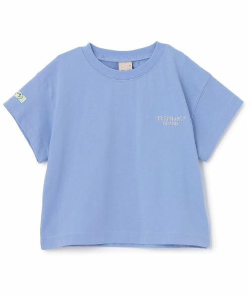 petit main / プティマイン Tシャツ | 【ELEPHANT/リンク】ゆるシルエットKIDS半袖Tシャツ（サックス）