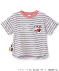 petit main / プティマイン Tシャツ | 【TOMICA/接触冷感】マルチボーダー半袖Tシャツ