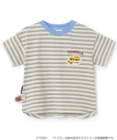 petit main / プティマイン Tシャツ | 【TOMICA/接触冷感】マルチボーダー半袖Tシャツ