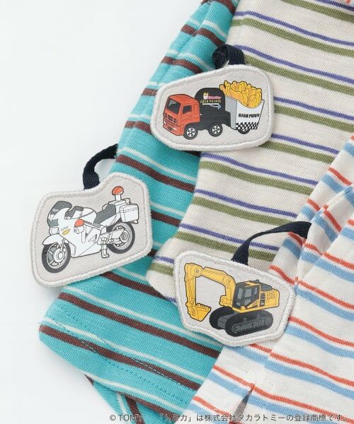 petit main / プティマイン Tシャツ | 【TOMICA/接触冷感】マルチボーダー半袖Tシャツ | 詳細12