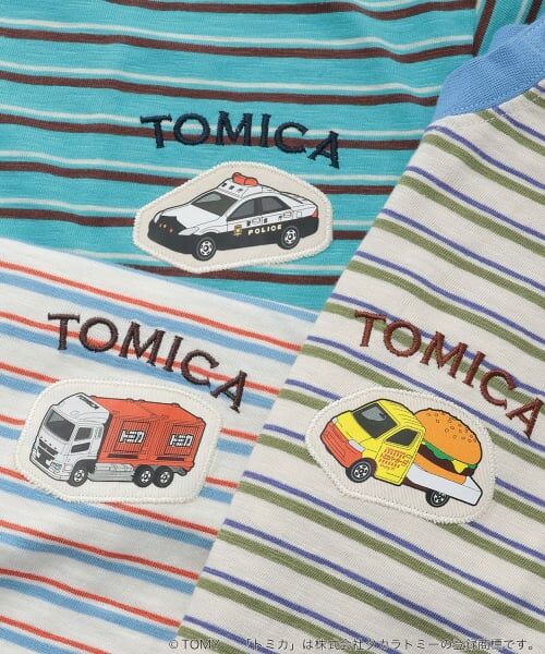 petit main / プティマイン Tシャツ | 【TOMICA/接触冷感】マルチボーダー半袖Tシャツ | 詳細8