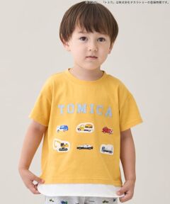 petit main / プティマイン Tシャツ | 【TOMICA】裾重ね着半袖Tシャツ