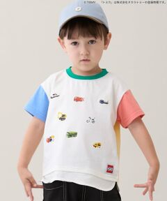 petit main / プティマイン Tシャツ | 【TOMICA】裾重ね着半袖Tシャツ