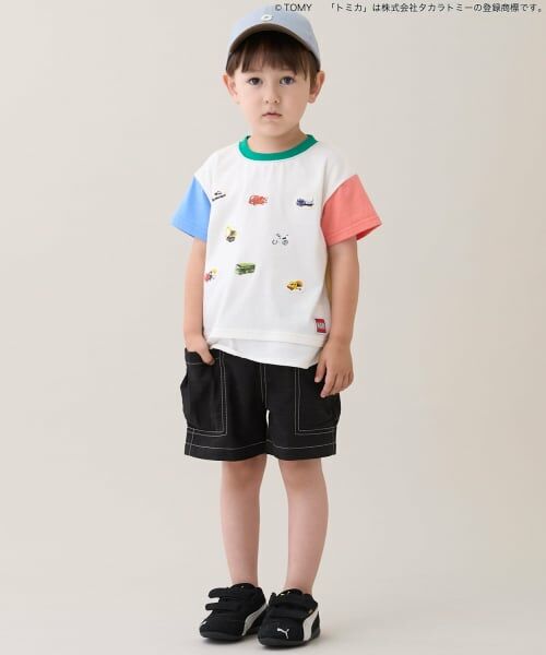 petit main / プティマイン Tシャツ | 【TOMICA】裾重ね着半袖Tシャツ | 詳細4