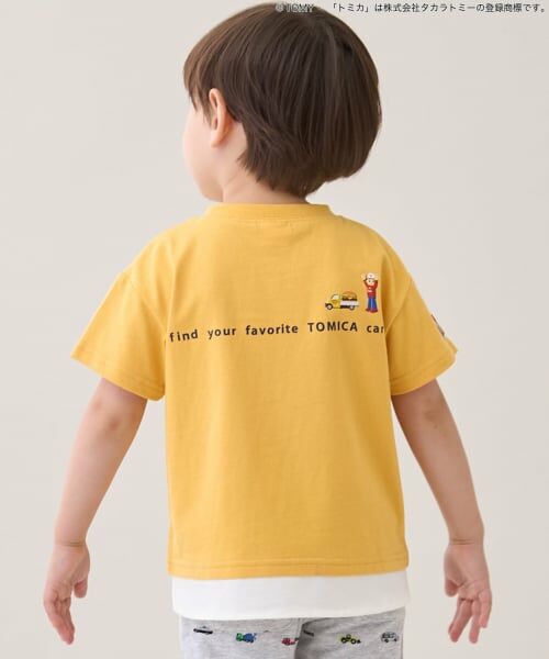 petit main / プティマイン Tシャツ | 【TOMICA】裾重ね着半袖Tシャツ | 詳細6