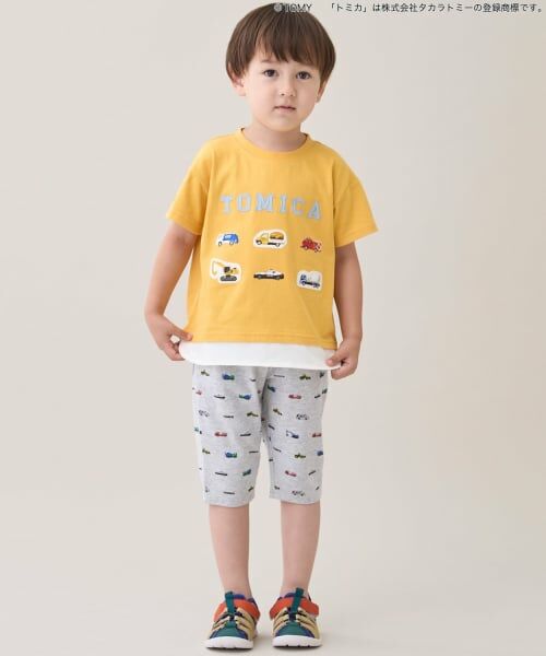 petit main / プティマイン Tシャツ | 【TOMICA】裾重ね着半袖Tシャツ | 詳細7