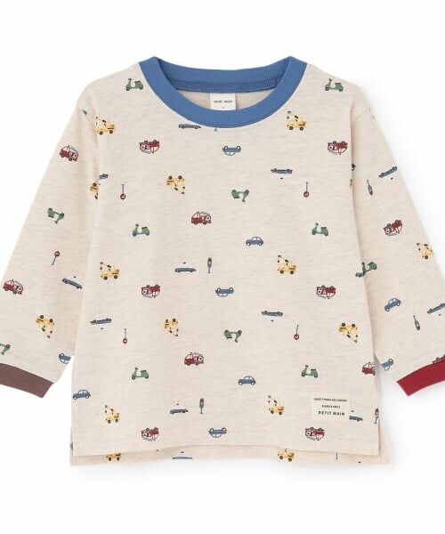 petit main / プティマイン Tシャツ | 【WEB別注カラーあり】【プティプラ】BOYS長袖Tシャツ(オートミール)