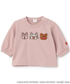 petit main / プティマイン ベビー・キッズウエア | 【ノンタン】アップリケ長袖Tシャツ