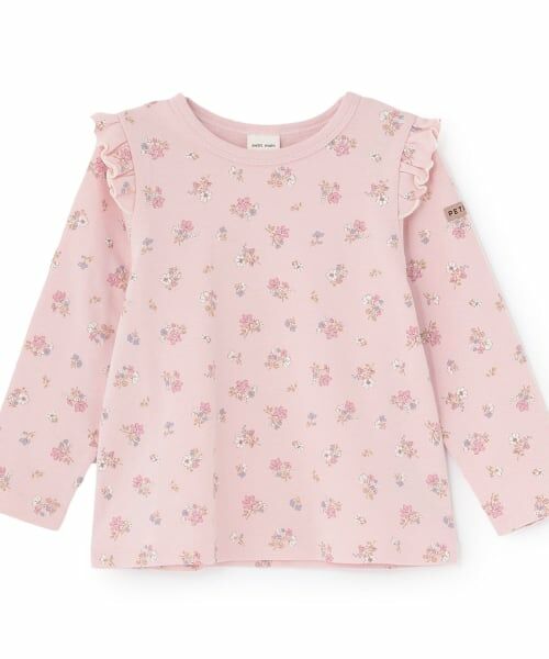 petit main / プティマイン Tシャツ | 【プティプラ】GIRLS長袖Tシャツ(ライト ピンク)